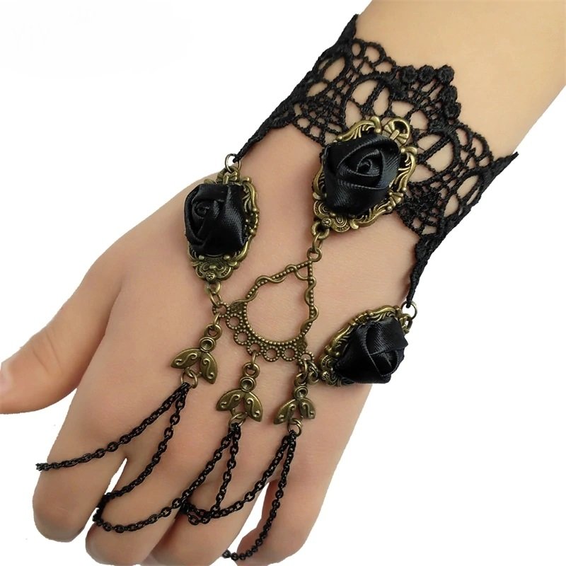 Gothic Victorian Lace Bracelet